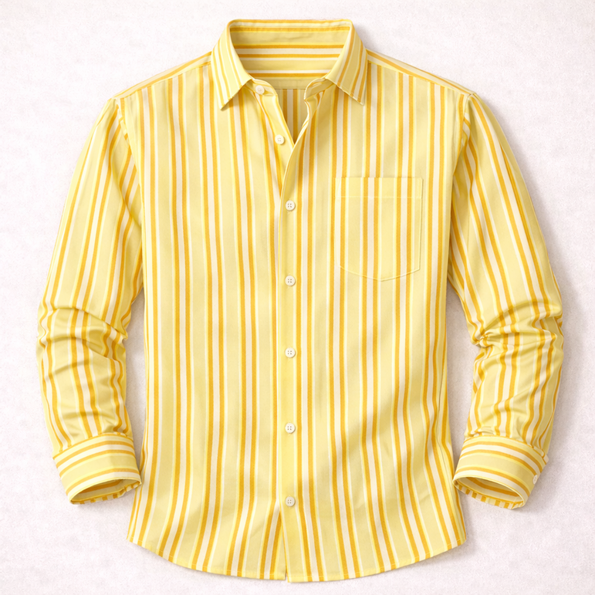 Men's Slim Fit Striped Dress Shirt - VibreMode