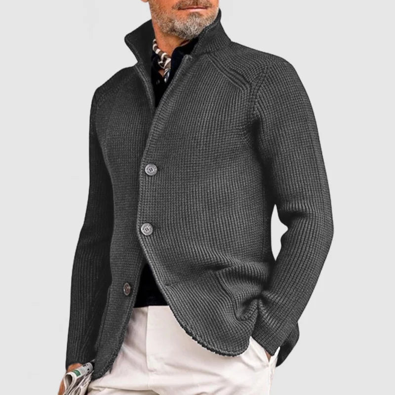 Mens Knitted Hooded Jacket