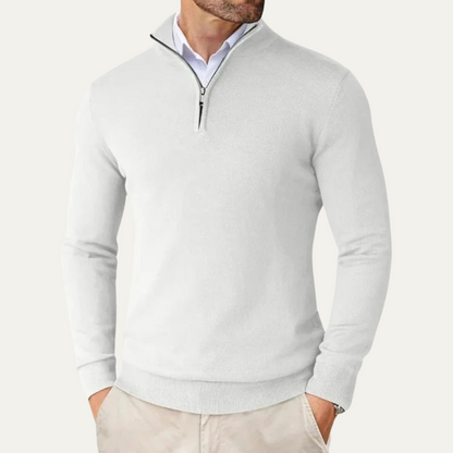 Men's Half Zip Sweater Knit Casual