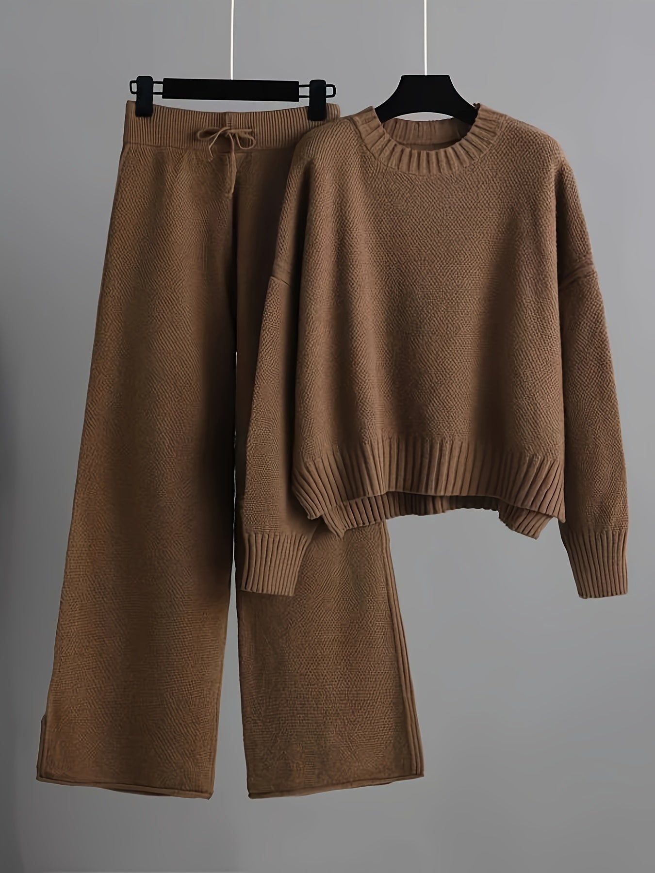 Comfortable Women's Casual Knit Sweater Set