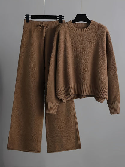 Comfortable Women's Casual Knit Sweater Set