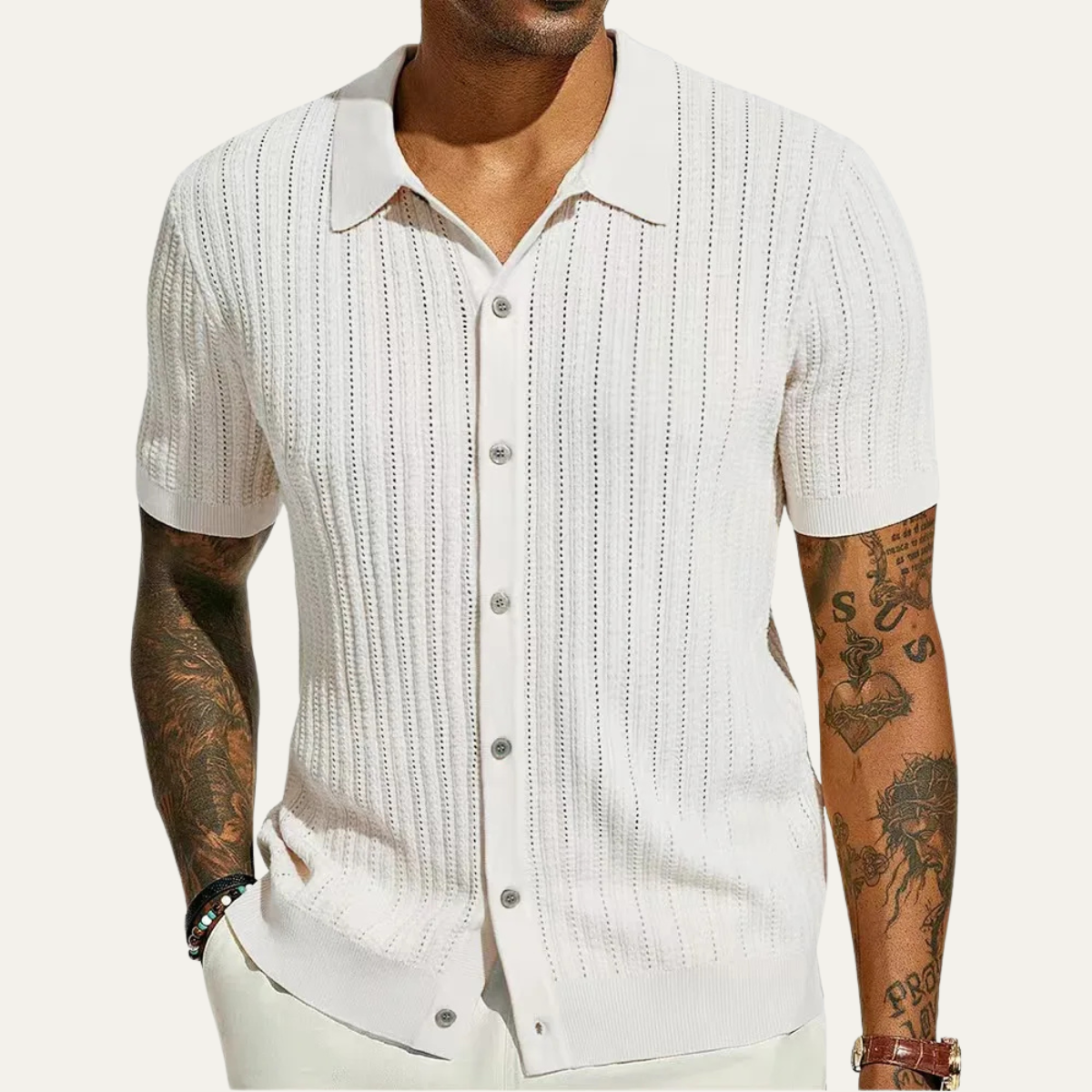 Men's Lightweight Knit Polo Shirt