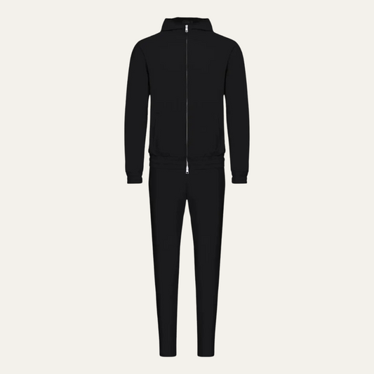 Men's Modern Lounge Wear Set Black - VibreMode