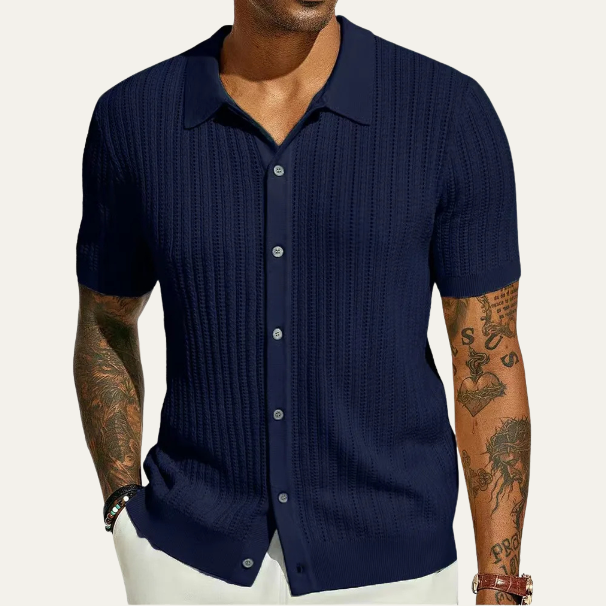 Men's Lightweight Knit Polo Shirt
