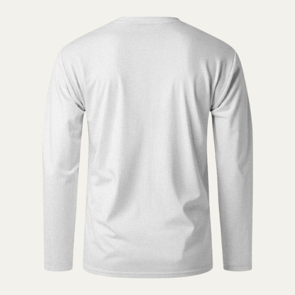 Men's Thermal Waffle Henley Shirt