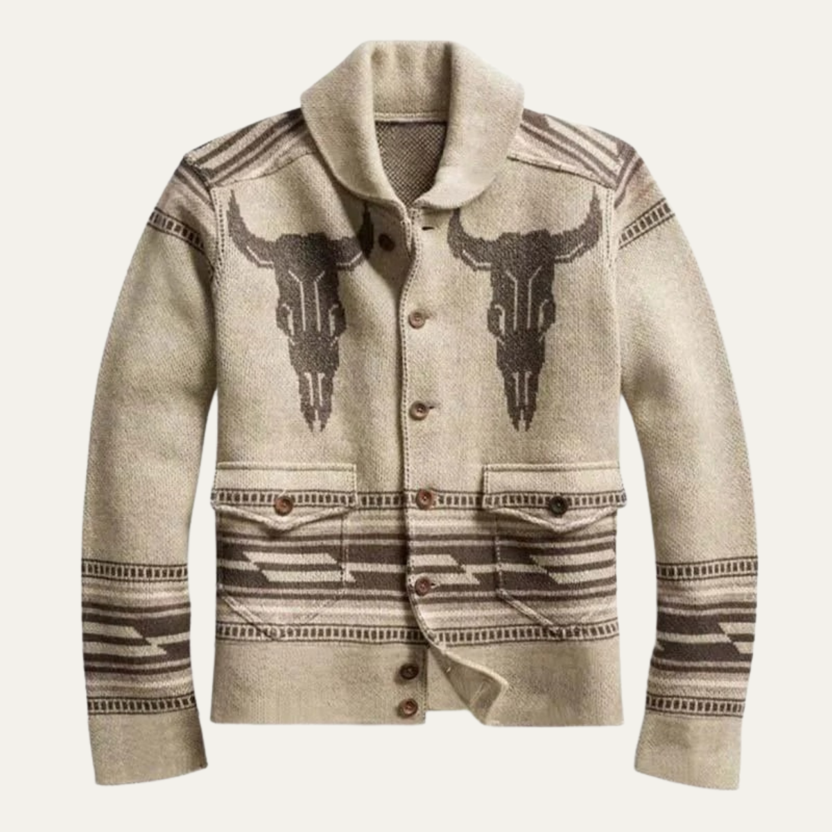 Men's Shawl Collar Cardigan - VibreMode