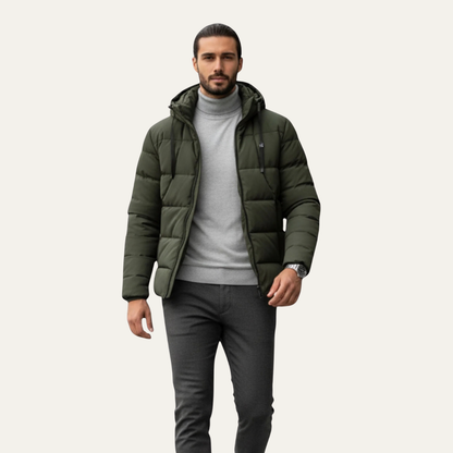 Men's Heated Down Puffer Jacket Warm