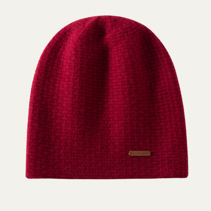 Westbury Women's Cashmere Beanie Ribbed Knit