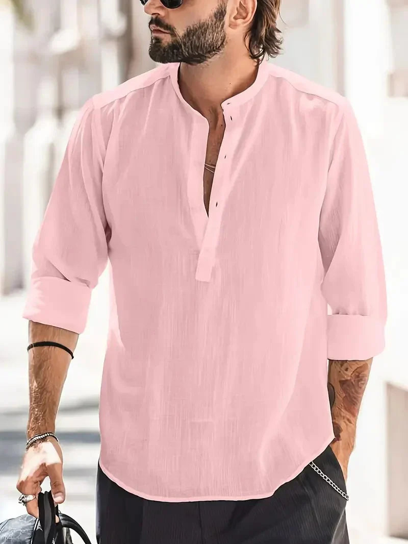 Men's Linen Dress Shirt
