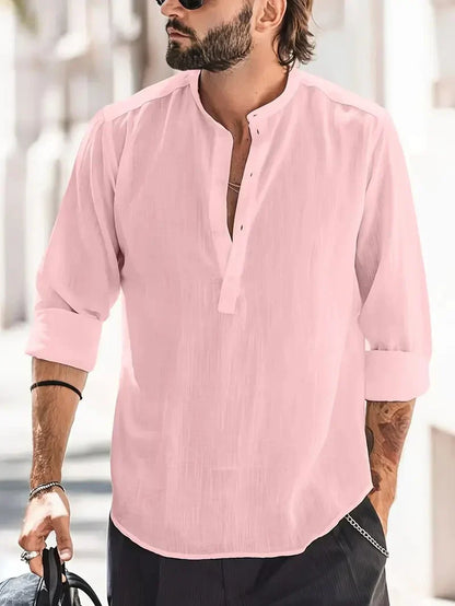 Men's Linen Dress Shirt