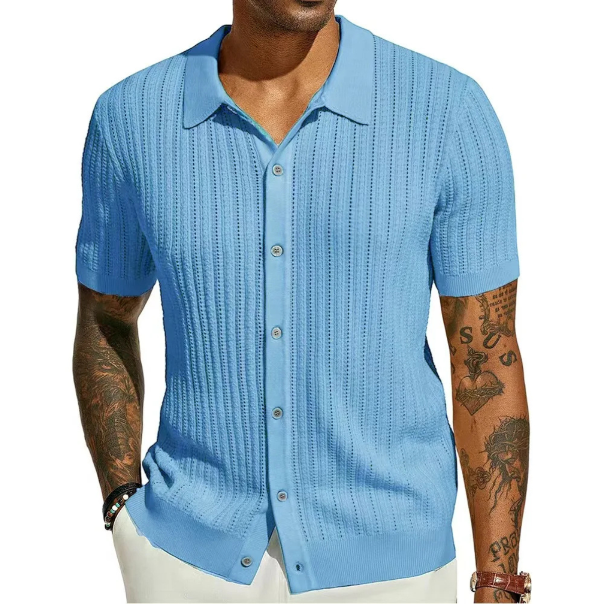 Men's Lightweight Knit Polo Shirt