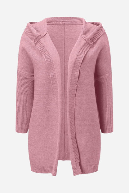 Women's Knitted Hooded Coat Warm Winter Wool Blend