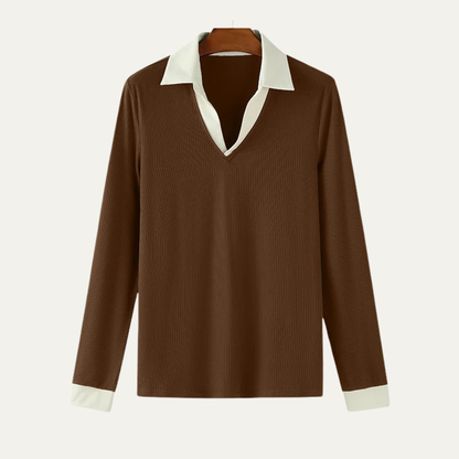 Men's Slim Fit Patchwork Knit Shirt - VibreMode
