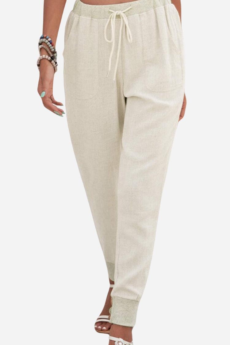 Comfortable Women's Elastic Waist Jogger Pants - VibreMode
