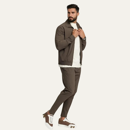 Men's Modern Lounge Wear Set Brown