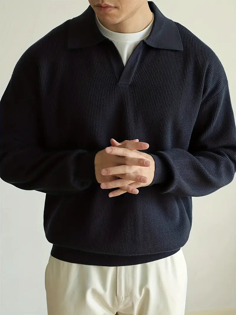 Classic Fit Long-Sleeve Polo Shirt