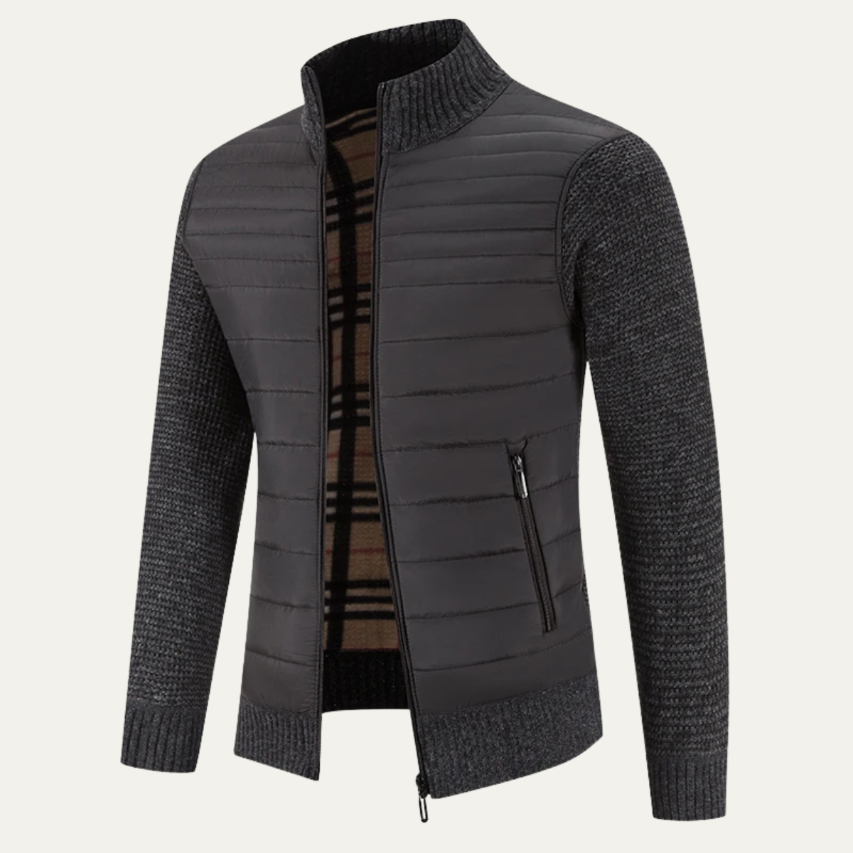 Men's Knit Fleece Winter Jacket