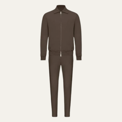 Men's Modern Lounge Wear Set Brown - VibreMode