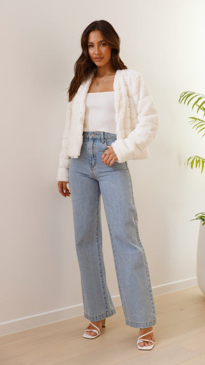 Women's Crop Jacket Cotton