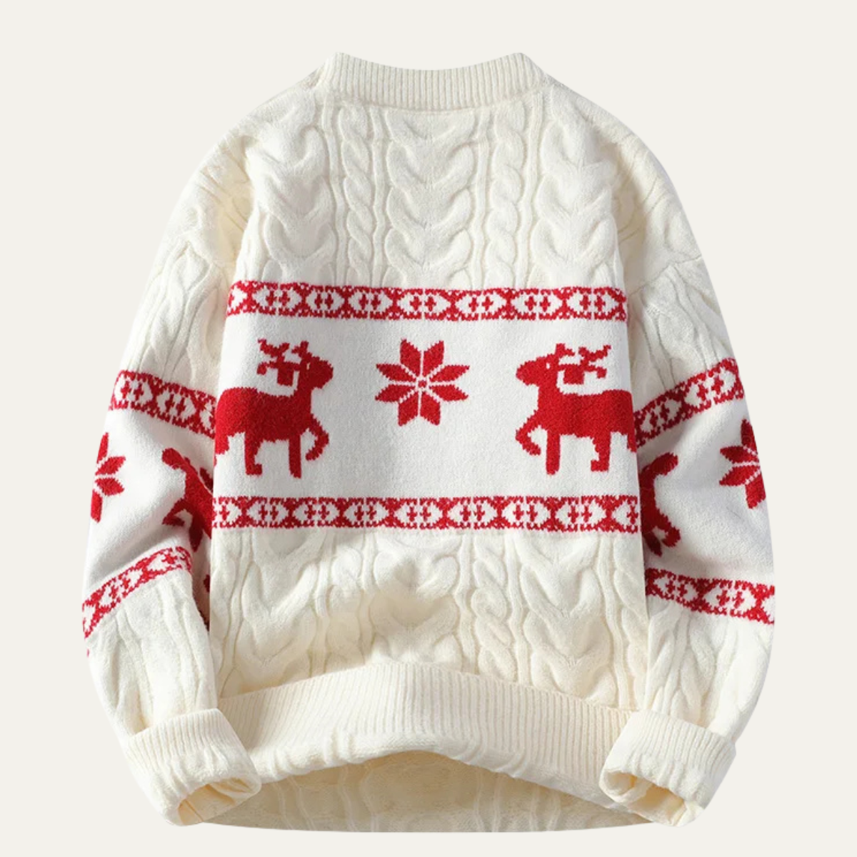 Vicenza Men's Knitted Christmas Sweater White