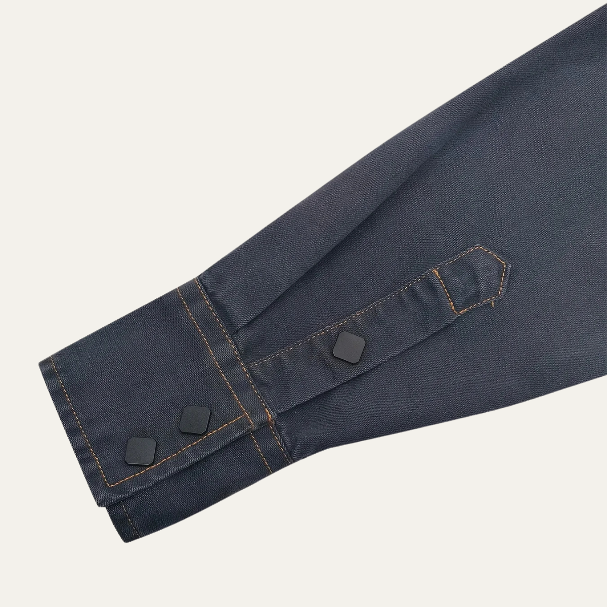 Men's Vintage Denim Shirt Dark Grey