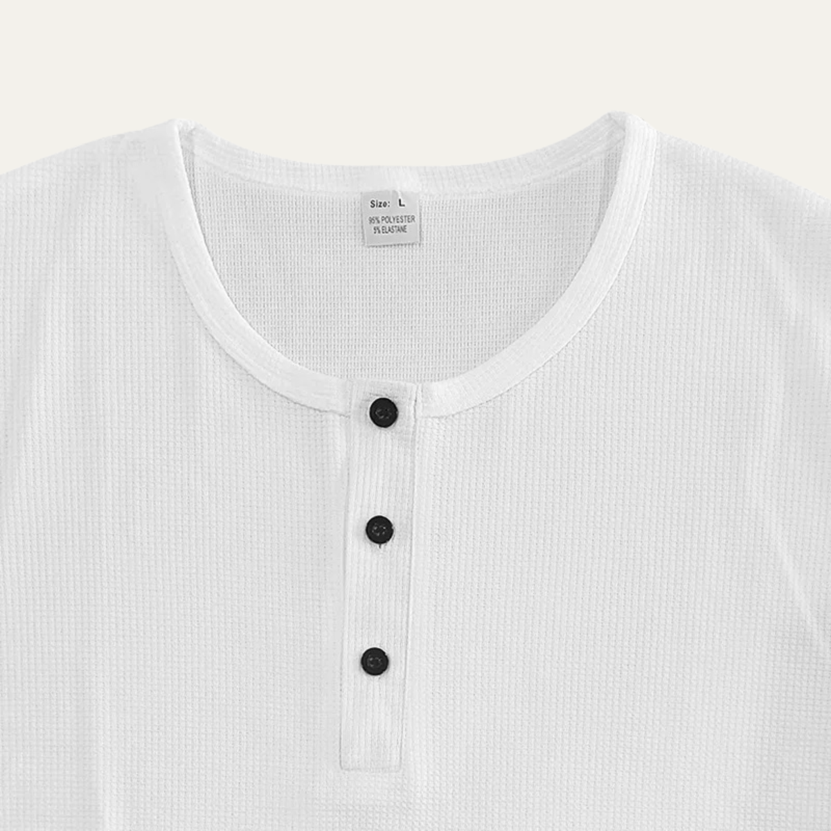 Men's Thermal Waffle Henley Shirt