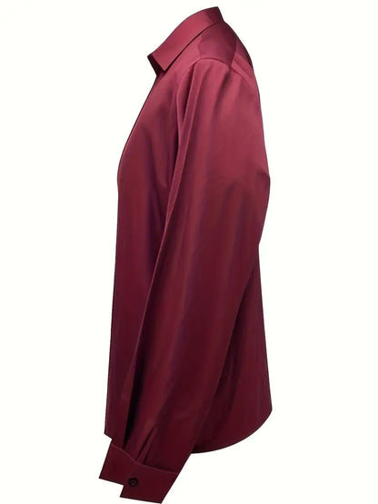 Luxury Soft V-Neck Satin Top