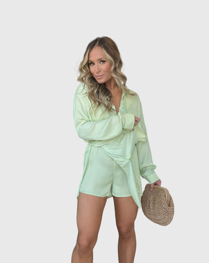 Ladies Classic Front Button Dress Shirt