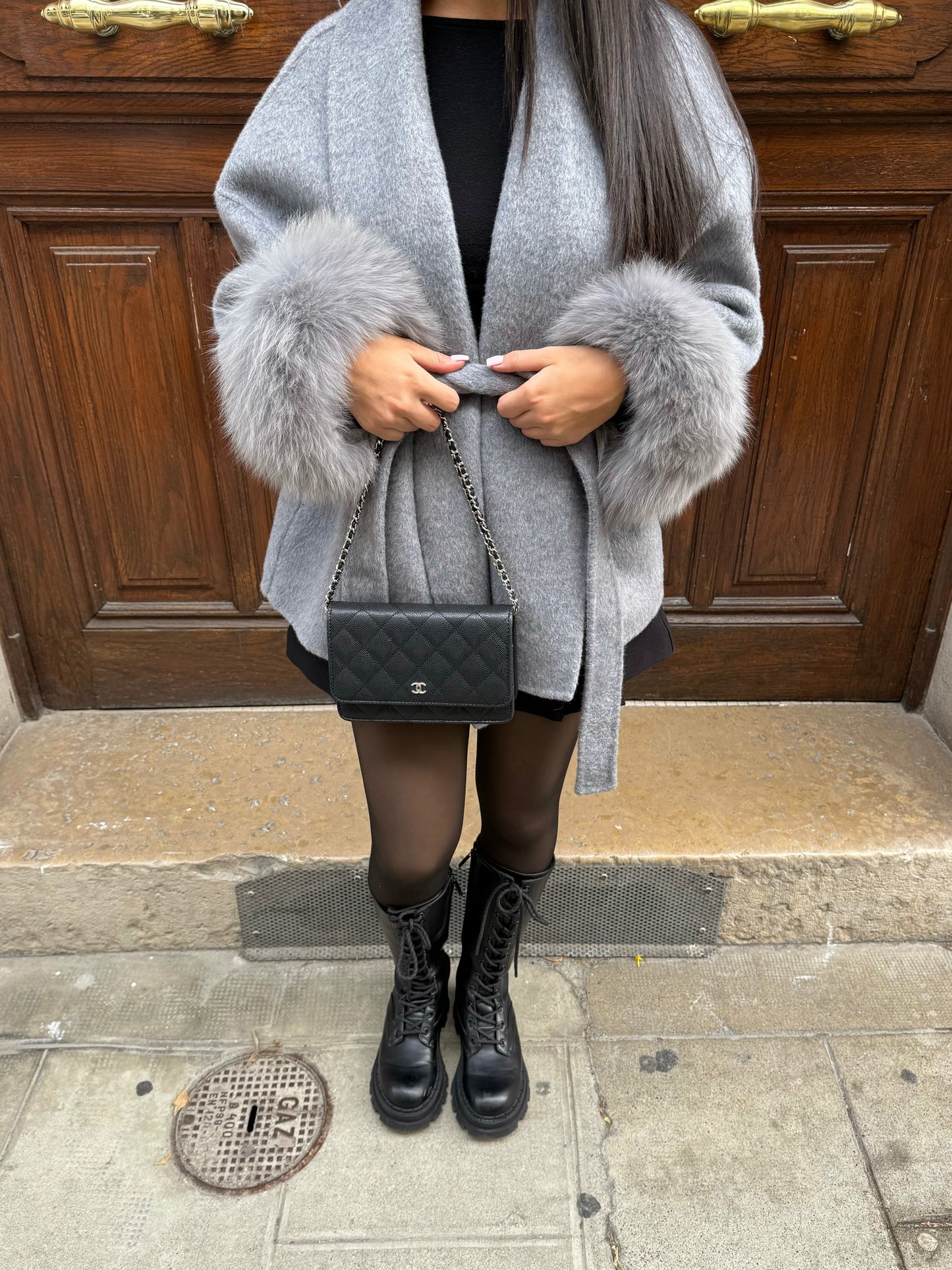 Plush Faux Fur Winter Coat for Ladies