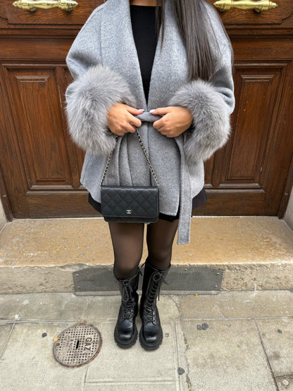Plush Faux Fur Winter Coat for Ladies