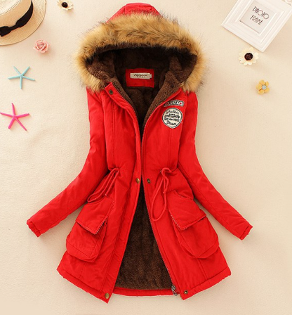 Women's Parka Coat Warm Hooded Waterproof