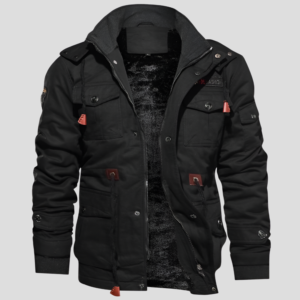 Men's Windbreaker Jacket Water Resistant Warm - VibreMode
