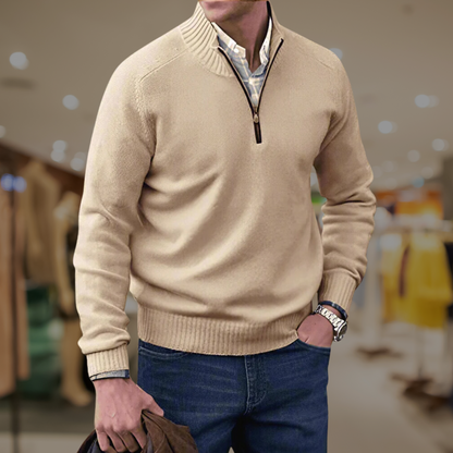 Classic Quarter Zip Sweater - VibreMode