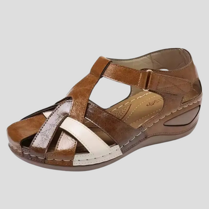 Women's Leather Sandals Comfort Arch Support