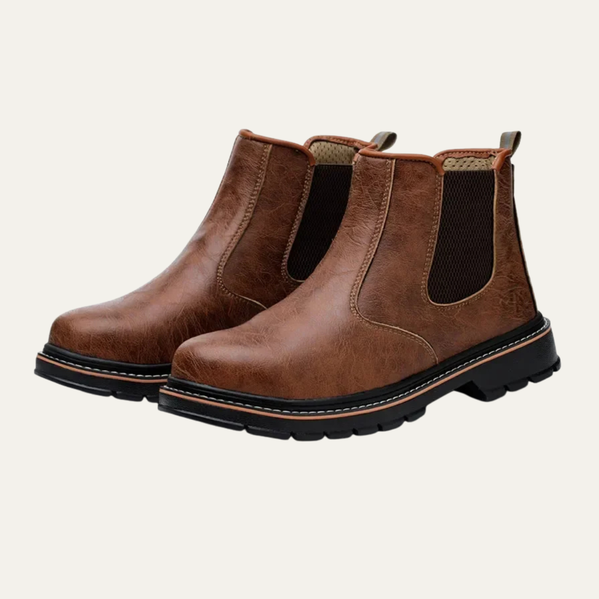 Men's Waterproof Steel Toe Work Boots - VibreMode