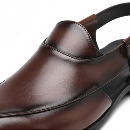 Men's Real Leather Comfortable Flat Sandals
