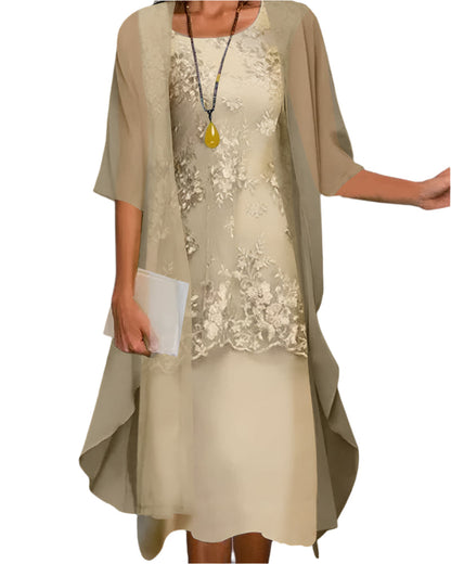 Elegant Lightweight Floral Midi Dress
