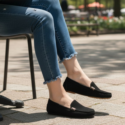 Comfy Women's Slip On Denim Loafers Shoes