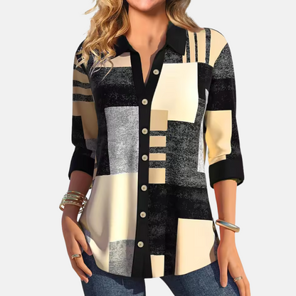 Women's Check Blouse Casual