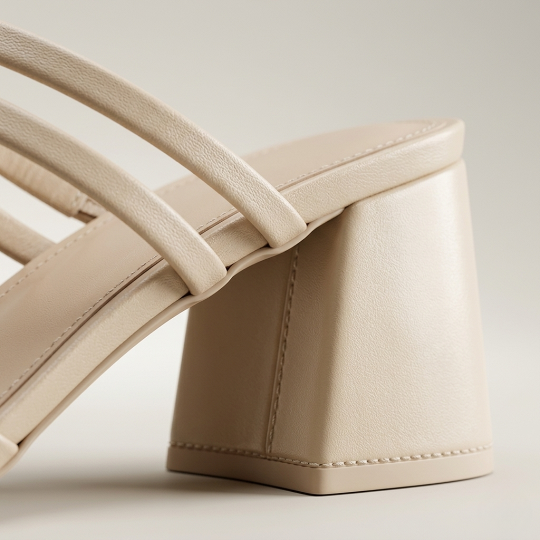 Women’s Strappy Heeled Sandals Open Toe Block Heel Mules