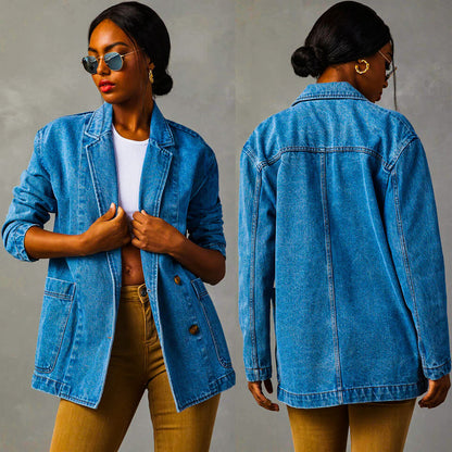 Classic Dark Wash Jeans Jacket