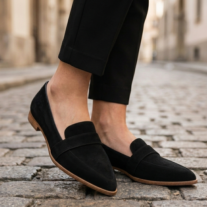 Women’s Pointed Toe Loafers Slip On Flat Shoes