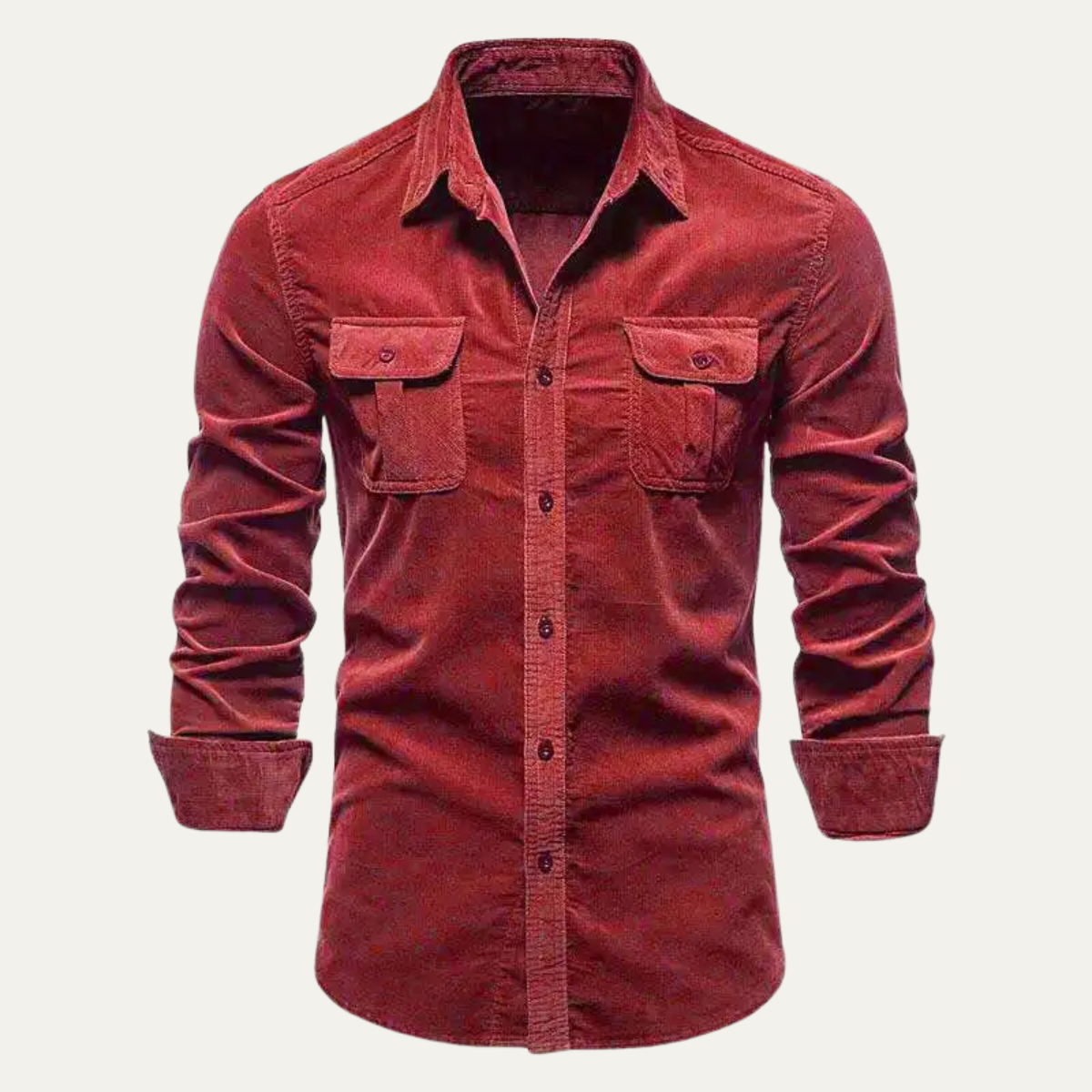 Veneto Men's Corduroy Button Up Shirt