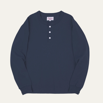 Men's Cotton Casual Henley Shirt Lightweight