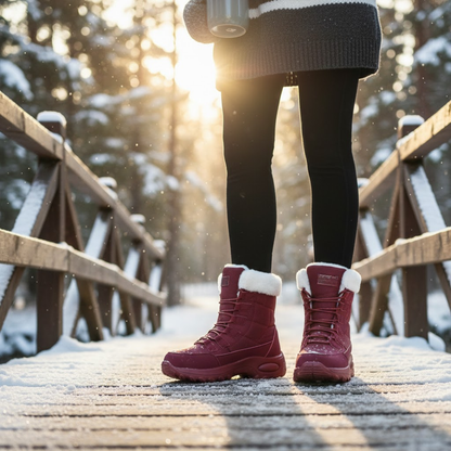 Warm Waterproof Women's Snow Hiking Boots