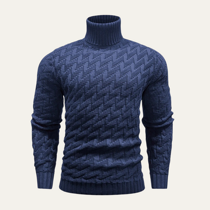 Men's Turtleneck Sweater Warm Knit Winter