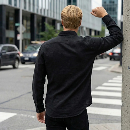 Men's Soft Casual Shirt Single Breasted