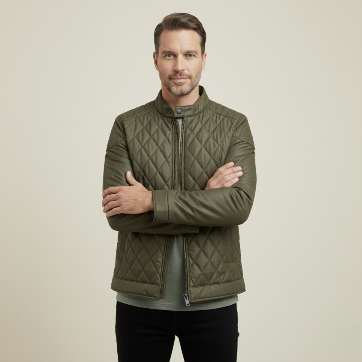 Men's Lightweight Quilted Padded Jacket