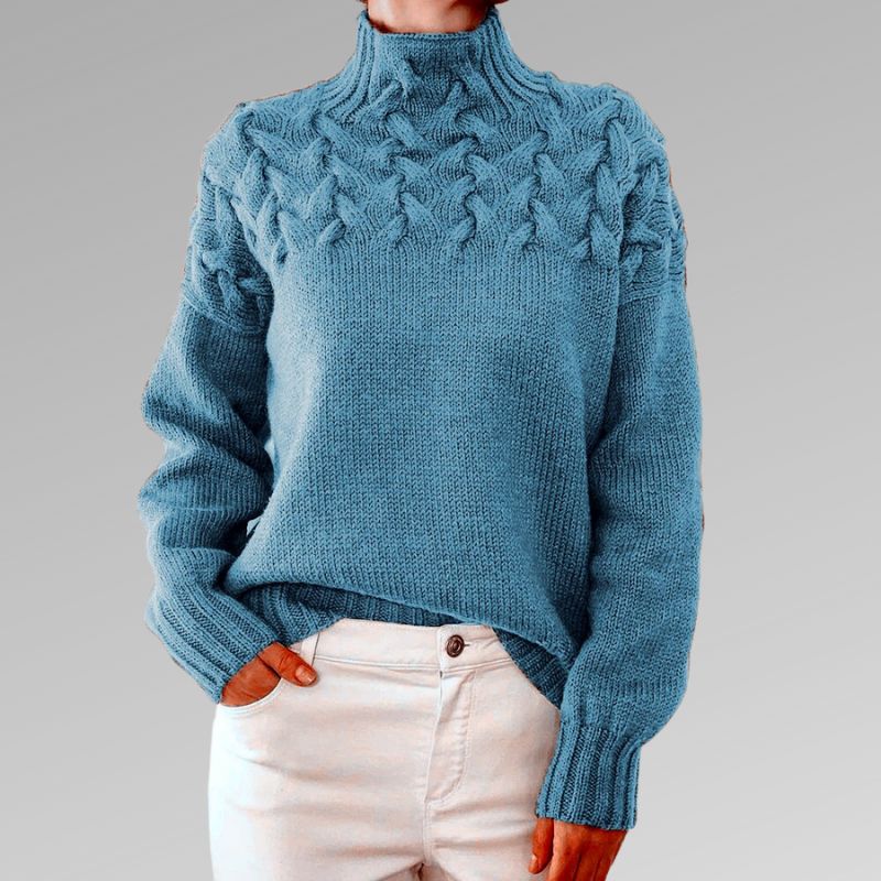 Women's Turtleneck Sweater Soft Warm - VibreMode