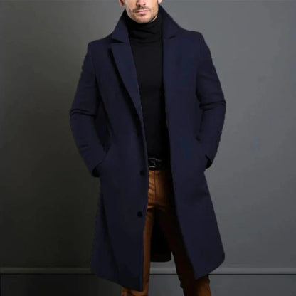 Men's Wool Coat Modern Elegance
